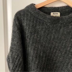 Acne Studios Grey Mohair Rib sweater